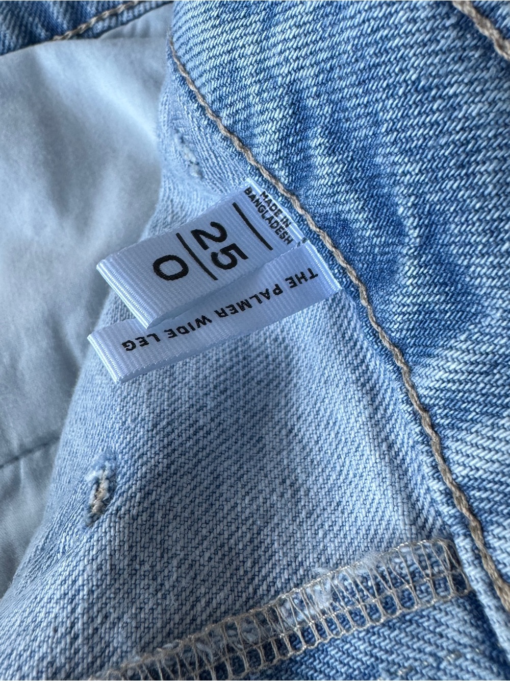 LOFT Palmer Denim Wide Leg Crop Pants Size 25 In Refined Blue - Picture 8 of 10